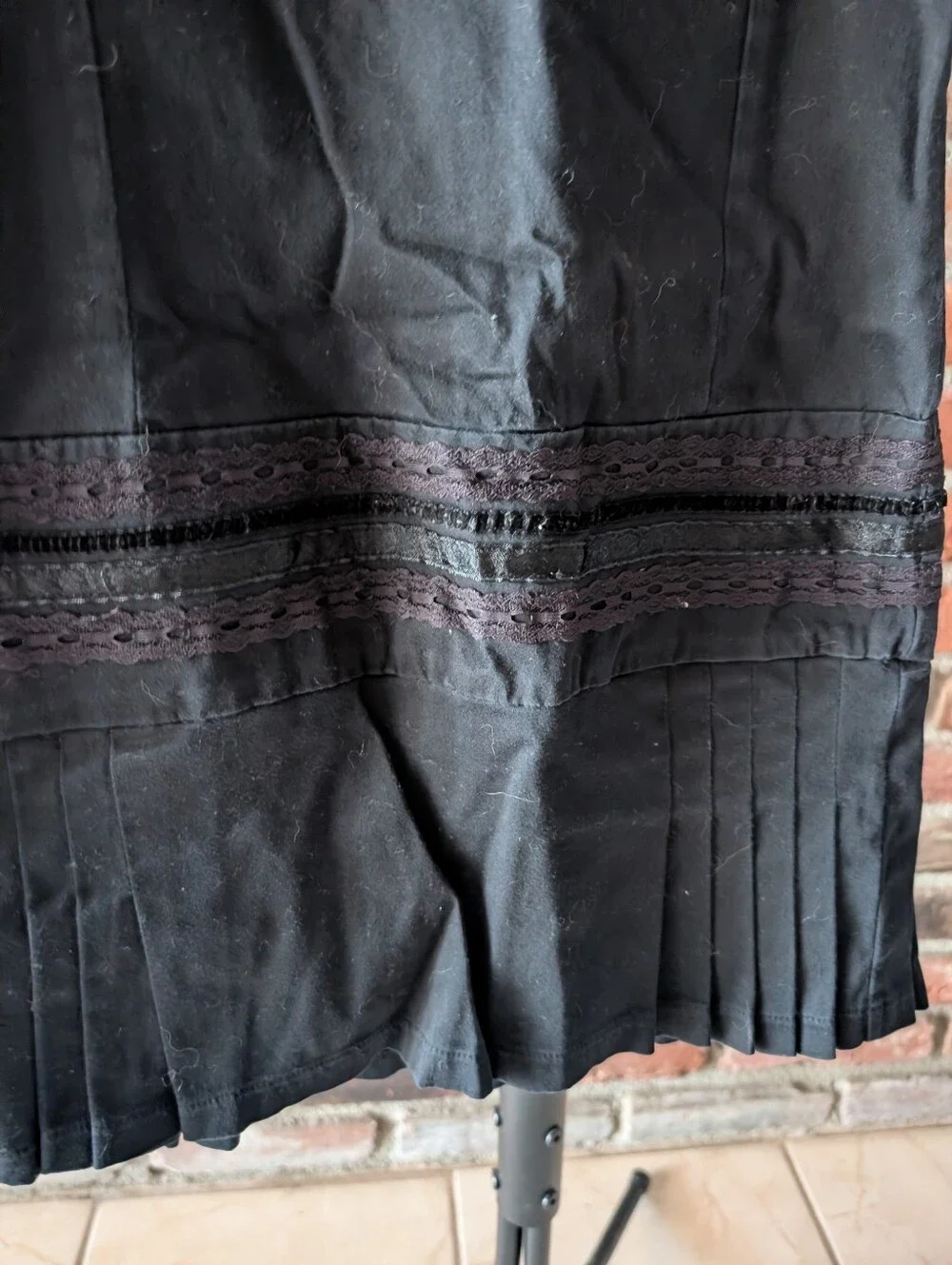 Old Navy Black Velvet Scoop Neck Dress